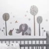 Bedtime Originals Elephant Love Gray Elephants/Trees/Stars Wall Decals/Stickers