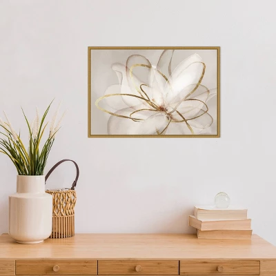 23" X 16" Transparent Beauty III By Eva Watts Framed Canvas Wall Art - Amanti Art - Image 3