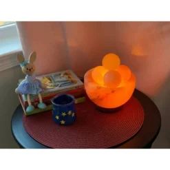 Bowl With Massage Balls Himalayan Salt Novelty Table Lamp Pink - Q&A Himalayan Salt: USB Powered, Incandescent Light