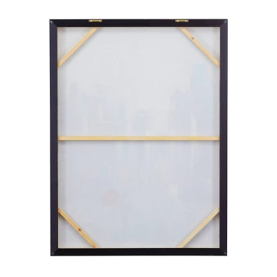 Canvas City Framed Wall Art With Silver Frame Multi Colored - Olivia & May - Image 2