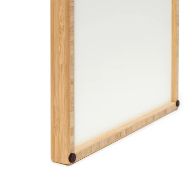 Nawaalillustrations Girl In White Framed Wall Art Bamboo - Deny Designs - Image 2