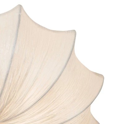 Possini Euro Design Planetarium Modern Ceiling Light Flush Mount Fixture 21" Wide Chrome 3-Light Ivory Fabric Scalloped Bowl For Bedroom Living Room - Image 3