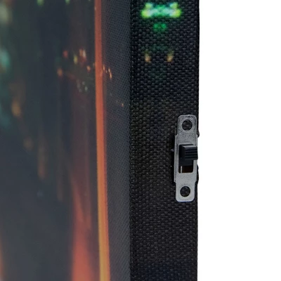 Northlight 23.75" LED Lighted Famous Eiffel Tower Paris France At Night Canvas Wall Art - Image 2